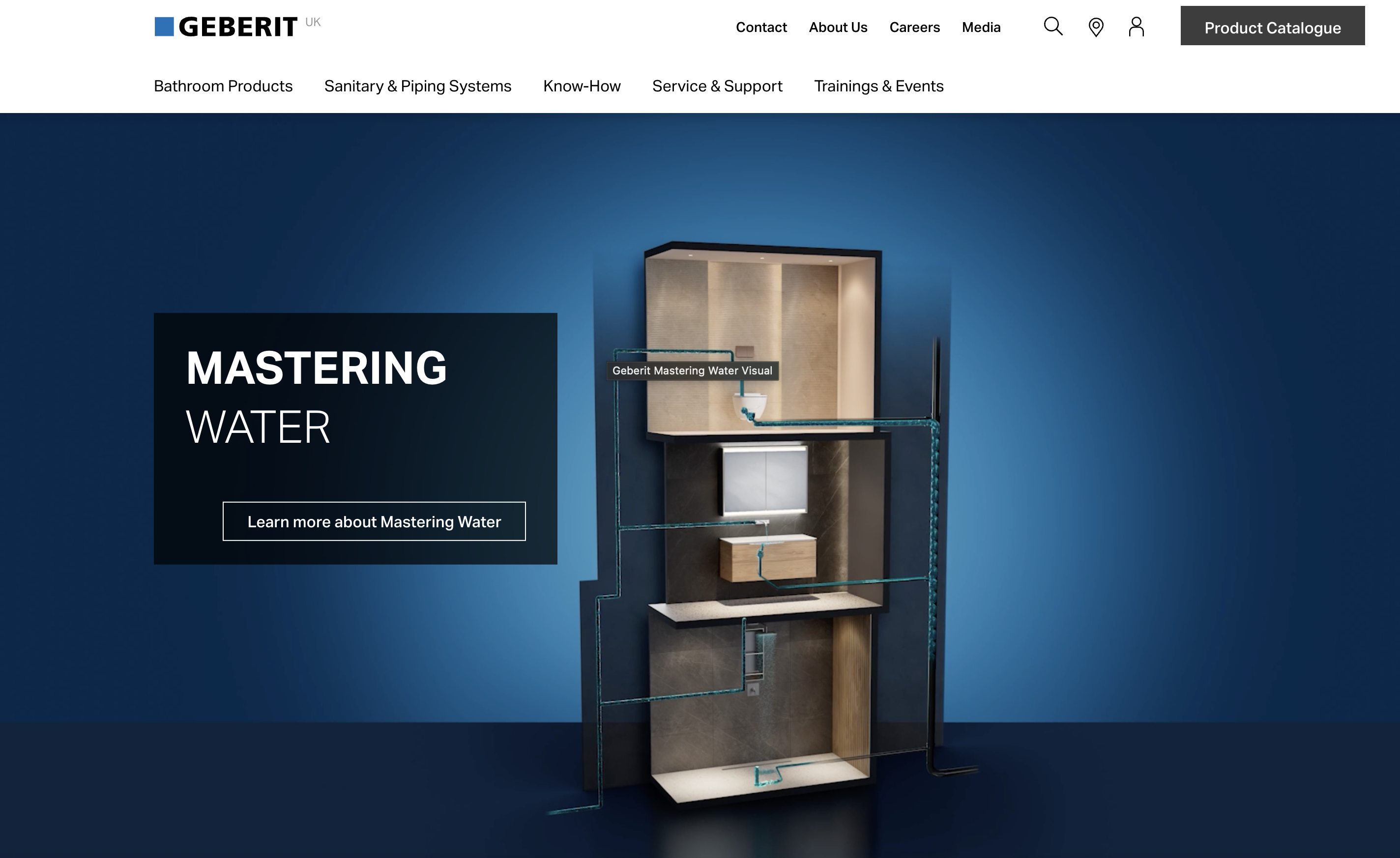 Geberit website screenshot